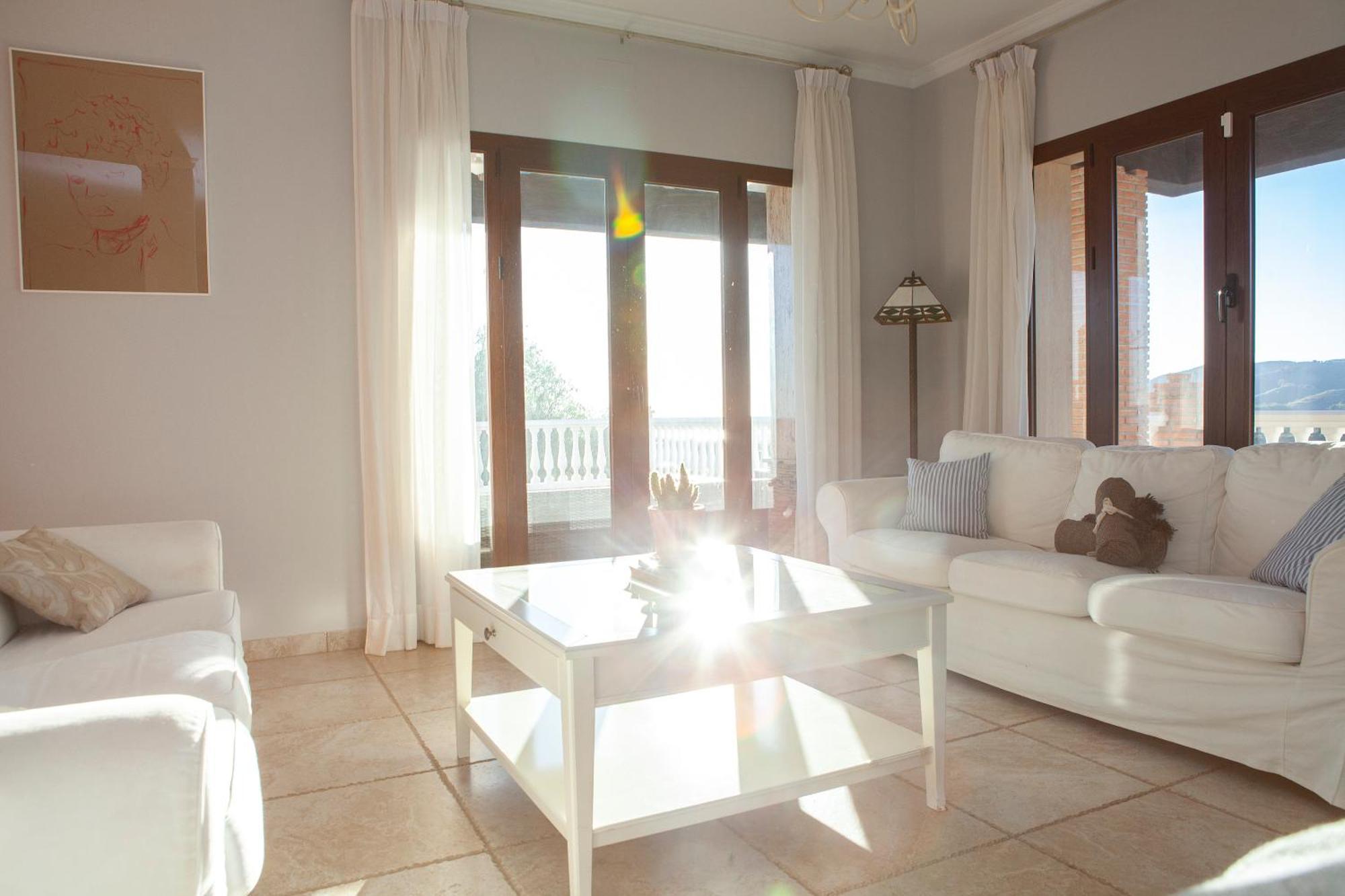 Villa El Palomar Azul With Pool And Sea View Benajarafe Exteriér fotografie