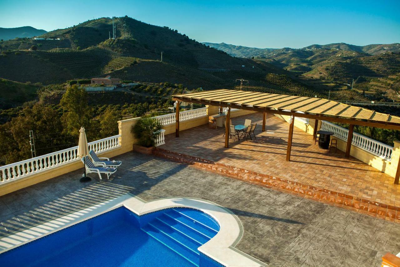 Villa El Palomar Azul With Pool And Sea View Benajarafe Exteriér fotografie